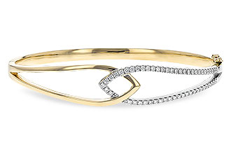 B244-44079: BANGLE BRACELET .50 TW