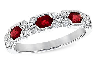 B328-04016: LDS WED RG .74 RUBY 1.00 TGW (4x3MM RUBY)