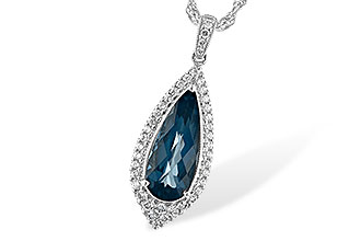 E244-39470: NECK 2.40 LONDON BLUE TOPAZ 2.65 TGW