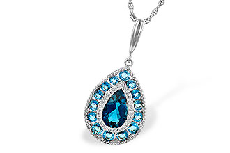 E245-31343: NECK 2.55 TW BLUE TOPAZ 2.65 TGW