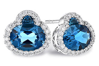 E328-06761: EARR 2.60 TW LONDON BLUE TOPAZ 2.81 TGW