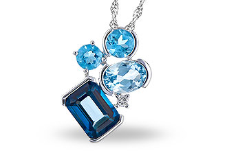 E328-06779: NECK 3.08 BLUE TOPAZ TW 3.11 TGW