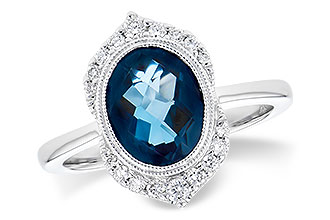 F328-07697: LDS RG 1.86 LONDON BLUE TOPAZ 2.00 TGW