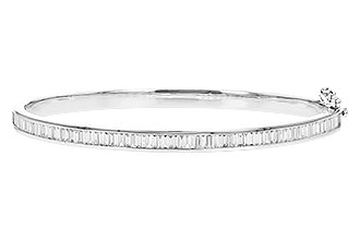 F328-92261: BANGLE 1.02 TW BAGUETTE DIAMONDS