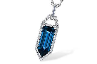 G328-02188: NECK 2.95 LONDON BLUE TOPAZ 3.12 TGW