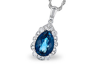 G328-06806: NECK 2.25 LONDON BLUE TOPAZ 2.40 TGW