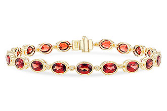 H328-93152: BRACELET 9.22 TW GARNET 9.26 TGW