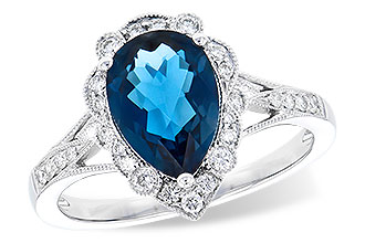 K328-06806: LDS RG 2.25 LONDON BLUE TOPAZ 2.47 TGW