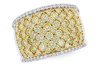 K328-94042: LDS DIA WED RG 2.19 YELLOW DIAS 2.37 TW