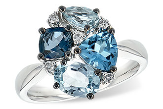 L244-37642: LDS RG 2.57 BLUE TOPAZ 2.65 TGW