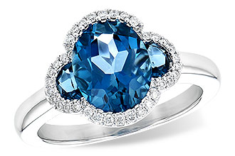 L245-33151: LDS RG 3.04 TW LONDON BLUE TOPAZ 3.20 TGW