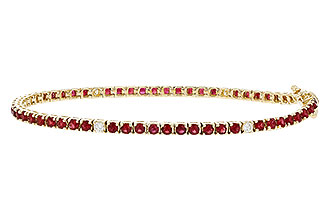 L329-83179: BRACELET 3.04 RUBY 3.29 TGW (7")
