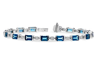 M328-02224: BRACELET 7.90 LONDON BLUE TOPAZ 8.13 TGW